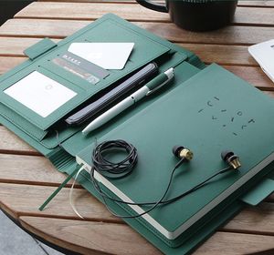 Kuitbusinten Zakelijke zaken Hoogwaardige vergadering Leather Surface Dikking Office Notebook Fashion Simplicity Planner Agenda Gift Diary 230525