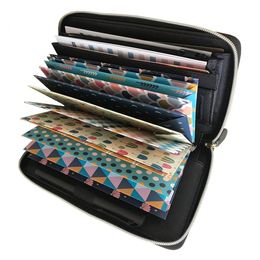 Noteerbuien Cash Budget Envelope Wallet System for Women12 Bladen Envelops Binder Note ing en Saving Geld 230510