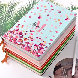Kladblokken aangepaste naam Pink Love Notebook Agenda Student Koopboekenplanner Diary Notebooks for School 220914