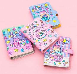 Bloc-notes mignon dessin animé ours A6 feuilles mobiles cahier papier Journal journal Nootbook pour fournitures scolaires papeterie filles cadeau 230626