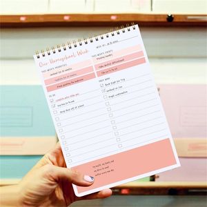 Kuitbiemen Daily Weekly Planner Agenda om te doen Lijst Notebook 5.5x8.5 Niet -gedateerde taak Checklist Kuitschakelaar Organiseren Schema Office -benodigdheden 220914