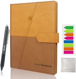 Kladblokken Drop Smart Wissenbaar notebook Lederen papier Herbruikbare draadbound Notebook Cloud Storage Flash -opslag bekleed met pen 230525