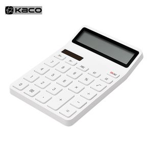 Bloc-notes KACO LEMO calculatrice de bureau 12 piqûres LCD double plongée blanc électronique pour fournitures de papeterie de bureau scolaire 230818