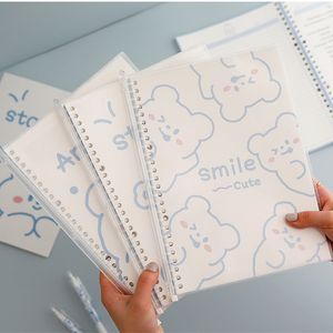 Koepboeken Kawaii Bear Rabbit B5 Binder Notebook voor studentenagenda 30 SPrial Word Book Gift School Stationery 220927