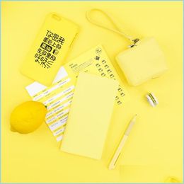 Notepads Kinbor Weekly Plan Mtifunctioneel notitieboek Diary Stationery Hand Book Yellow Notepads Drop Delivery 2021 Kantoor School Busine DHZH1