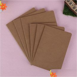 Bloc-notes Kraft Notebook Blank Cowe Paper Notepad Book Vintage Soft Copybook Daily Memos Er Journal Vt0023 Drop Delivery Office Schoo Dhsoa