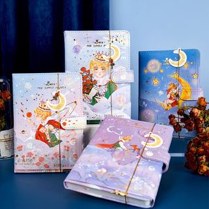 Kuitboeken Lederen Cartoon Notebook Journal Cute Little Prince Planner Diary Business Office Student School Supplies Sketchbook Stationery 230511