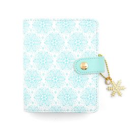 Notepads Lovedoki Dokibook Notebook Planner Sketchbook A6 Blue Snowflake 6 Ring Binder Kawaii Diary Office Supplies 230309