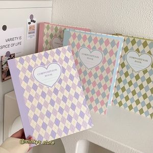 Notepads MINKYS Original Design Color Rhombus A5 Kpop Pocard Binder Collect Book Idol Po Card Holder Pocards Album 230523