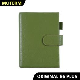 Bloc-notes Moterm Original Series B6 Plus Couverture pour B6 Stalogy Notebook Véritable Pebbled Grain Vachette Planner Organisateur Agenda Journal 230712