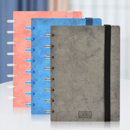 Kuitbiemen Mushroom Hole Business Notebook Journals Notepad Simple A5 Student Disc Bound Journals School Office Supplies Planner 230309