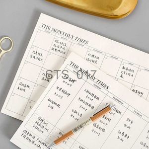 Bloc-notes Notes Business Weekly Monthly Planner Notebook Journal Agenda Daily Organizer Tearable Schedule Memo Pad Stationary Office Supplies x0715