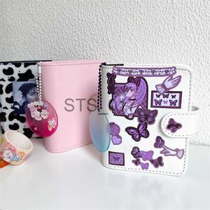 Blocs de notas Notas Macaron Color Pu Binder Photocards Cute Korean Idol Card Kpop Storage Collect Book Mini Diary Journal Notebook School Stationery x0715