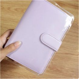 Blocs de notas Otros accesorios de escritorio Funda de PVC transparente A5A6 adecuada para sobrecubiertas Macaron, fundas de cuero y películas protectoras para portátiles 230408 230408