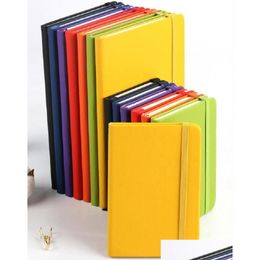 Bloc-notes Paperage Lined Journal A5 A6 Harder Notebook Pu Leather For Office Home School Ou Business 80 Sheets Drop Delivery Industri Dhrdb
