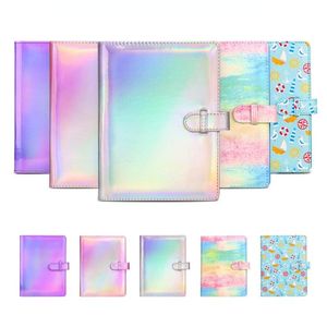 Noteerpads zakken 3 inch pu laser po notebook binder pocard bill opslag voor polaroid mini pos mini11/9/8/7 notitieblokkennotepads