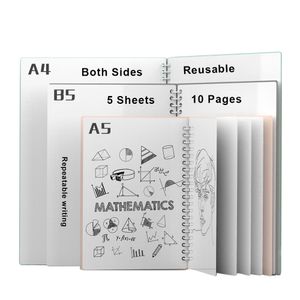 Blocnotes Draagbare A5 Office Notebook met Waterdichte Herbruikbare Dubbelzijdige Pagina's Planner Markers voor Whiteboard 230713