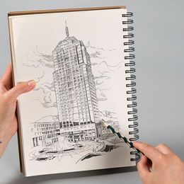 Notepads Professional Sketching Book Dick Paper Notebook Diary Art School biedt potloodtekening Notebook Books 230408