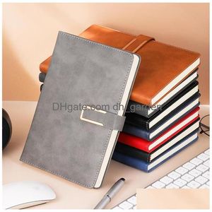 Noteerpads PU Leather Journal Notebook Vintage Kladblok Magnetische Sluiting Writing Classic Diary with Lined Paper for Travel Planner Drop D DH6OD