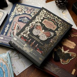 Blocnotes Retro Gothic Notebook Kleurrijke Binnenpagina's Dagboek Prachtige Ledger Boek Voor Meisjes Eenvoudige Ins Stijl Schrijven Levert 230704
