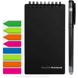 Blocnotes Herbruikbare Smart Notebook B7 uitwisbare notebook Mini Magnetron Wave Cloud Wissen Notepad Draagbare Dagboek Kantoor School 230620