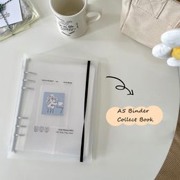 Kuitbiemen Skysonic A5 Binder Ring Collect Book Korea Idol PO Organizer Journal Diary Agenda Planner Bullet Cover School Stationery 230503