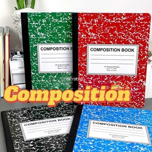 Bloc-notes SKYSONIC B5 Composition Book Notebook 100 Feuilles 200 Pages Ligne Étudiants Laitiers Mode Papeterie Cadeau Fournitures 230703