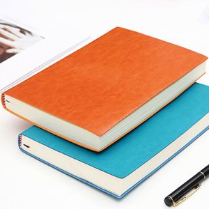Noteers Soft Cover A5 B5 Notebook 5 Colors Large Business Diary Leather Soft Copy Journal School Office Meeting Record Notepad Handbook 230309