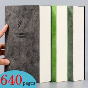 Notitieblokken Super dik notitieboek 80gsm 320 vellen Leer Schetsboek A5 Journal Notebook Dagelijks Zakelijk Kantoor Werk Kladblok Briefpapier Cadeau 230918