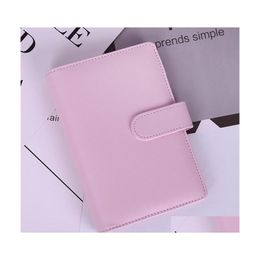 Notepads US Stock A6 Waterdichte Arons Binder Hand Ledger Notebook Shell Looseleaf Notepad Diary Stationery ER School Office Levers DHZR5