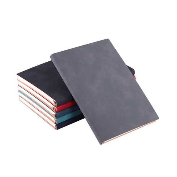 Bloc-notes en gros A5 A6 B5 Soft Notebooks Travelers Journaux Portables Bureau de bureau Record de bureau 100 feuilles de livraison Business DHCZF