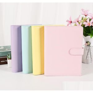 Bloc-notes en gros de classement A6 PU Lider Aron Color 19x13cm Refipillable 6 Anneau pour le papier rempli