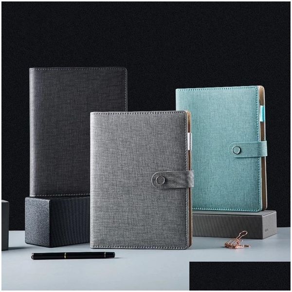 Bloc-notes en gros Journal A5 Binder Cahier et journal Spiral Agenda Planificateur Organisateur Bureau Bloc-notes Anneau Note Livre Boucle Quotidien Pla Dh8No