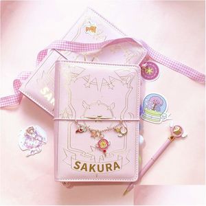 Blocnotes Groothandel Japanse Sakura Losbladige Dagboek Notitieboekje Kawaii Reisverslag Handboek Spiraal A6 Dagelijkse Planner Organisator Roze Dro Dhnk0