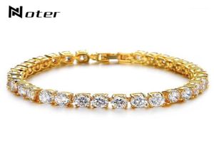 Bracelets de tenis de Noter Men Boys Micro Crystal Braslet Joya de mano macho Charm Gold Silvercolor Link Armbart14720970