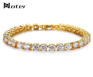 Bracelets de tennis notons hommes garçons micro-cristal braslet mâle bijoux charme gold silvercolor chaîne liaison braclet braclet 14710114