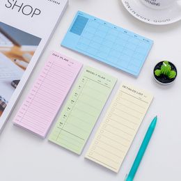 Notas 30 hojas Cuaderno Colorido Planificador simple Pad Semanal Estudiante Oficina Papelería para hacer Lista Adhesivo Sticky Memo 220927