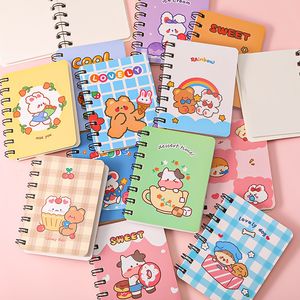 Notes 80Sheets Mini Notepads Small Pocket Notebooks For Kids Prism Bound Spiral Memo Note Pads Party Student Back to School Gifts 220927