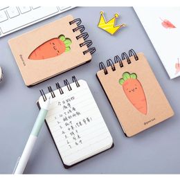 Opmerkingen A5 A7 Leuke en schattige wortel Coil Notepad Mini Portable School Supplies Kawaii Notebook voor studentencadeau 220927