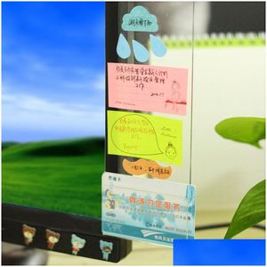 Notes Clear Computer Monitor Note Board Stickers Memorandum Creative Office Desk Papeterie Fournitures Bloc-notes Drop Delivery School Dhpfz
