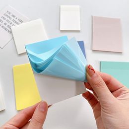 Notas color transparente publicar it sticky almohadillas Papeleria Notepads Postes Memo Notebooks Kawaii Stationery School Office Supplies 220927