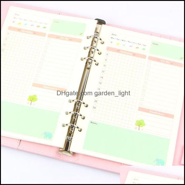 Notes Bloc-notes Fournitures Bureau École Affaires Industrialnotepads Summer Cute Series Notebook Filler Papers A5/A6 Color Inner Core Planner