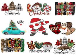 Notions Iron de Noël sur patchs Santa Claus Autocollants APPLIQUES DE TIR TIR LAVABLE POUR LES VENSEMENTS DES VESTAUX JACKES MIGLE DIY DECAL9064263