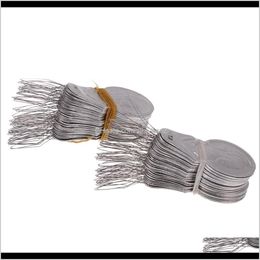 Notions Tools Apparel Drop Delivery 2021 Lot de 100 fils d'aiguille en aluminium à boucle de fil pour insertion de couture à la main Outil de couture