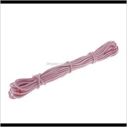 Notions Tools Apparel Drop Delivery 2021 útil 815M 4Mm rojo blanco cuerda redonda cuerda elástica para accesorios de costura H5Ixz