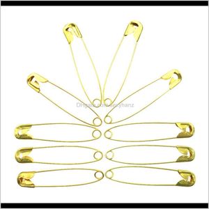 Notions Tools Apparel Drop Delivery 2021 Lot de 500 épingles de sûreté en métal doré pour gadget de bureau à domicile utile Outil de couture Art Craft Jewelry Makin