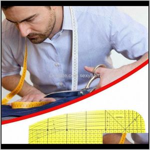 Noties Gereedschap Kleding Drop levering 2021 IREST PATCHWORK Craft Diy Stitching and Sewing benodigdheden meten Tailor Ruler Tool Accessoires