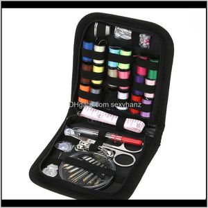 Notions Tools Vêtements Drop Delivery 2021 70Pcsset Box Kit Voyager Quilting Couture Broderie Aiguille À Coudre Kits D'artisanat Avec Étui Mom Gif