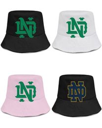 Notre Dame Fighting Irish Alternate Logo 0 Mens and Women Buckethat Cool Sports Bucket BaseballCap Logo Flag Football Effet Green8669749