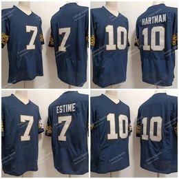 Notre Dame Sam Hartman Camiseta de fútbol Audric Estime Joe Alt Isaiah Foskey Tyler Buchner Brandon Joseph Benjamin Morrison Notre Dame Fighting Irish Jerseys NAVY